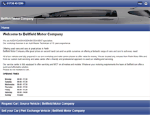 Tablet Screenshot of bellfieldmotor.co.uk